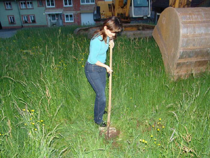 Der erste Spatenstich